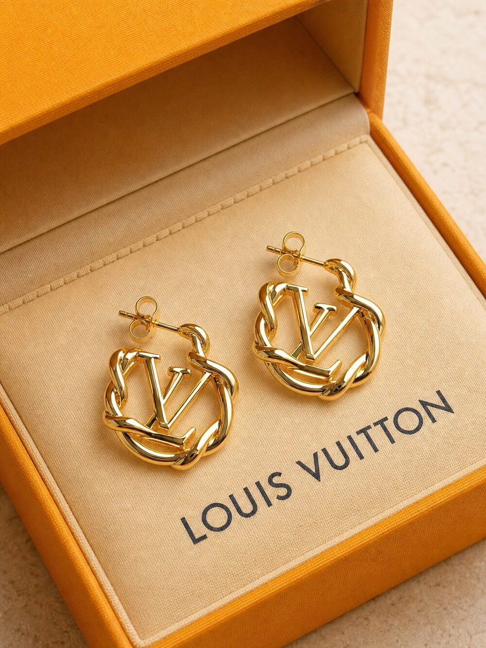 Louis Vuitton Signature Earrings Style 3 | New with Box - Picture 5 of 9